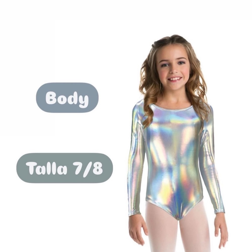 HALLOWEEN LONG SLEEVE LEOTARD SILVER